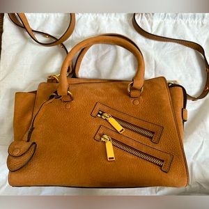 Rebecca Minkoff Small Jamie Satchel in Brown Nubuck
